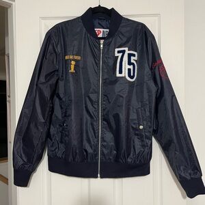 NWT NBA Men’s Limited Edition 75th Anniversary Navy Bomber Jacket